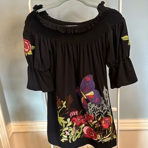 Off-Shoulder Black Dress Size M